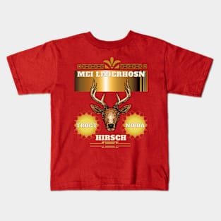 Mei lederhosn deer Kids T-Shirt